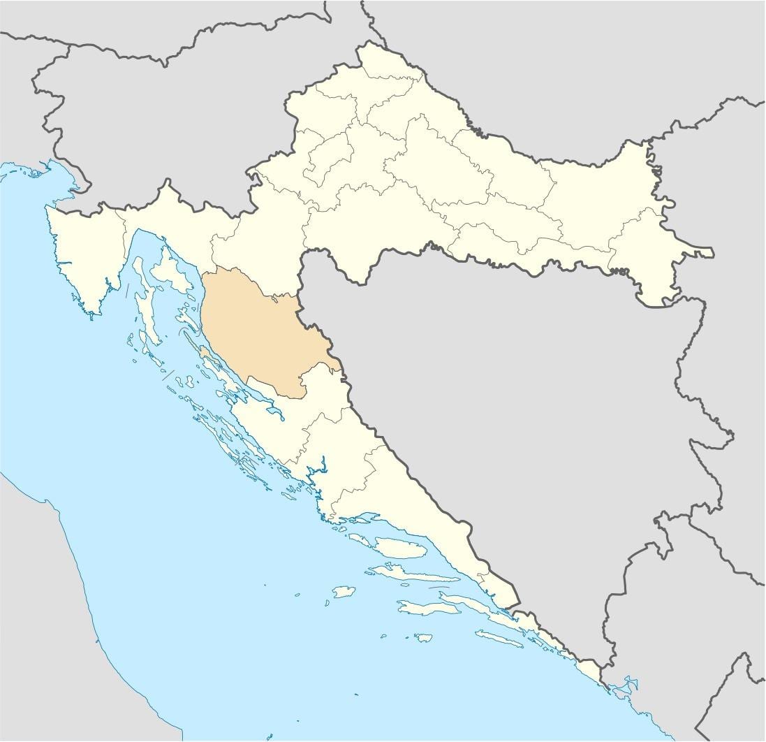 senj, croația hartă
