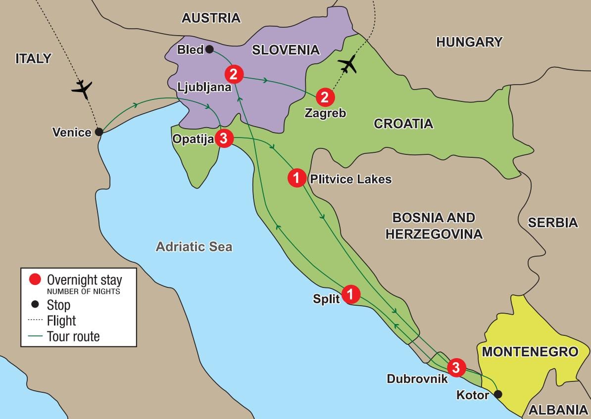 harta opatija, croația