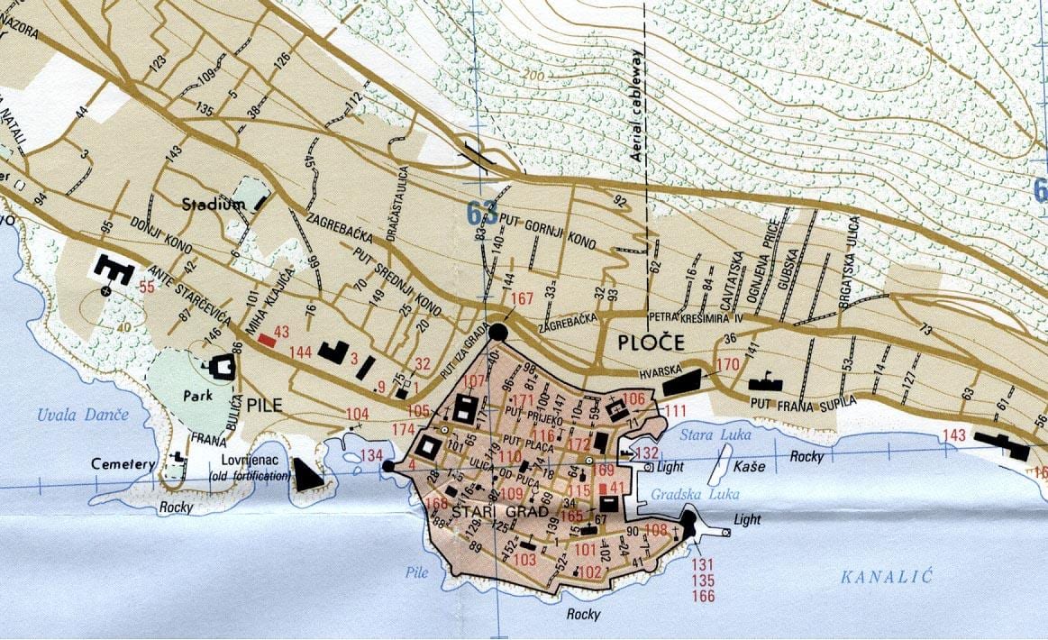 hartă rijeka, croația