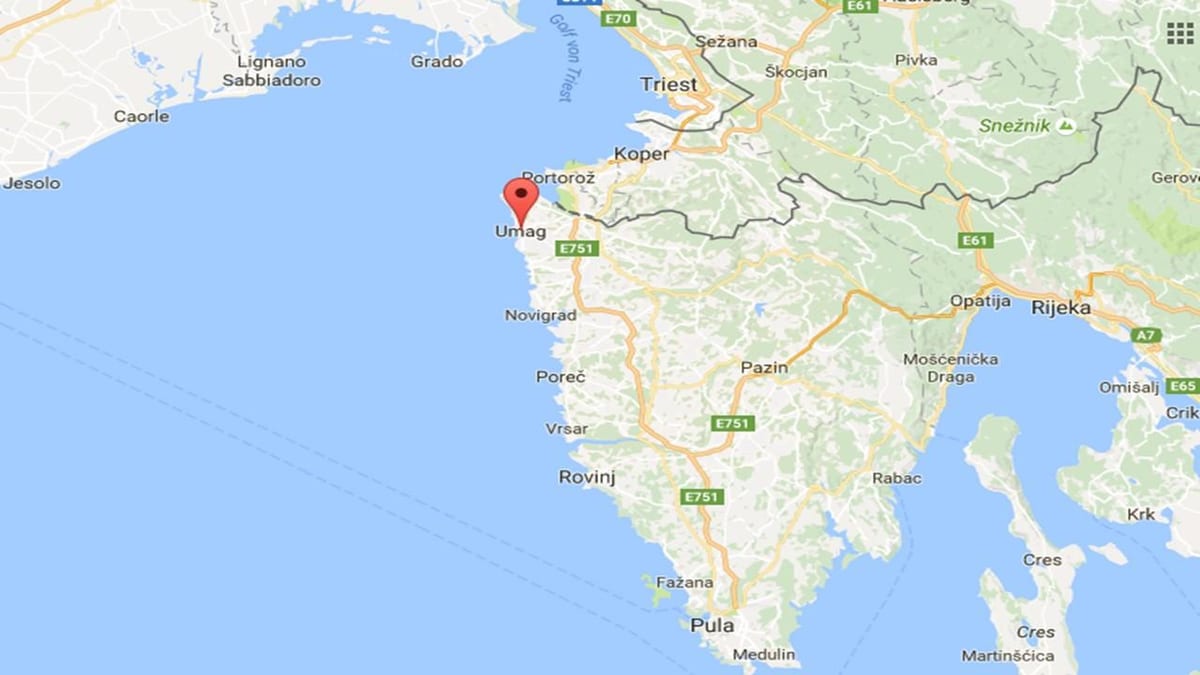 harta umag, croația