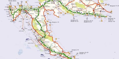 Harta croației excursie