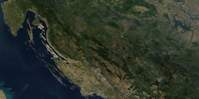 Harta croației satelit