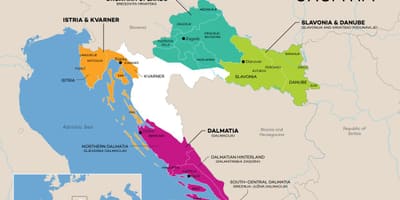 Harta croației vinării