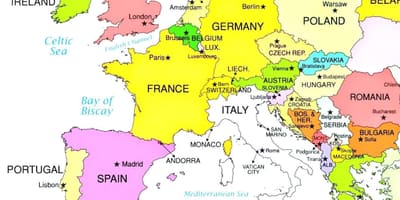 Harta europei arată croația