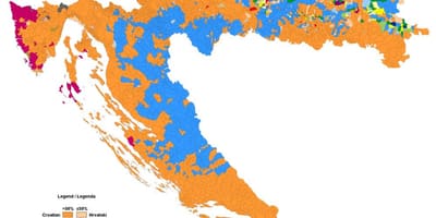 Harta de harta etnică din croația