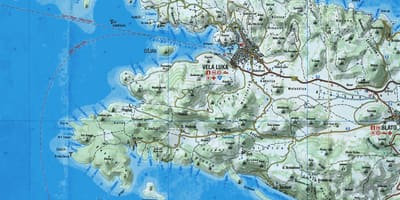 Harta korcula croatia