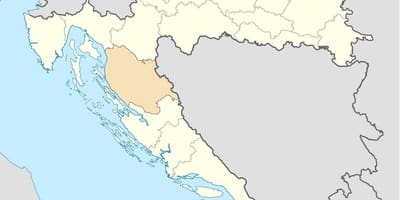 Senj, croația hartă