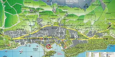 Harta makarska, croația