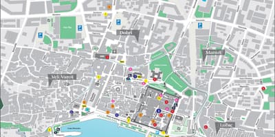 Harta vechi al orașului split, croația