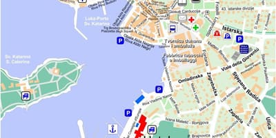 Harta rovinj, croația