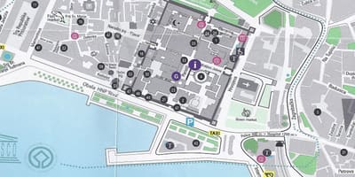 Harta strada din split, croația