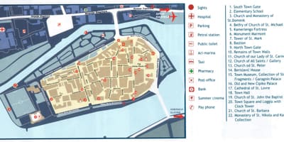 Croatia trogir arată hartă