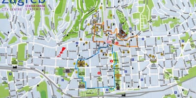 Harta zagreb, croația
